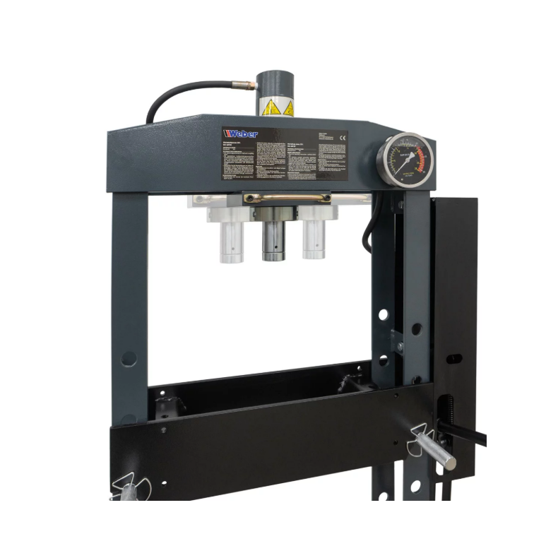 Vrkstedspresse 20T Bl med hnd og fodpumpe. (Professionel)
