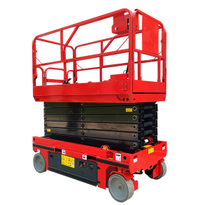 Selvk�rende sakselift 8m R�d L�ftekapacitet: 320 kg