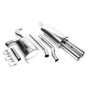 VW Passat 3B/3BG Sedan og Variant-St.car. Rustfri Sports Udstdningsst. 2x76mm