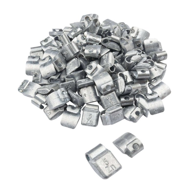 Slv afbalancerings bankeklods til stlflg 100 stk a 5g