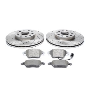 Audi/Seat/Skoda/VW (golf 5 from) 288x25mm (KUN til 5x112 nav)  Sports bremseskiver med klodser til to hjul for.