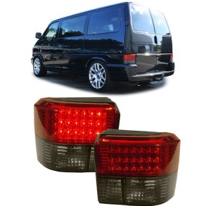 VW-T4 LED Baglygtest Klar Rd/Sort 09.1990-07.2003