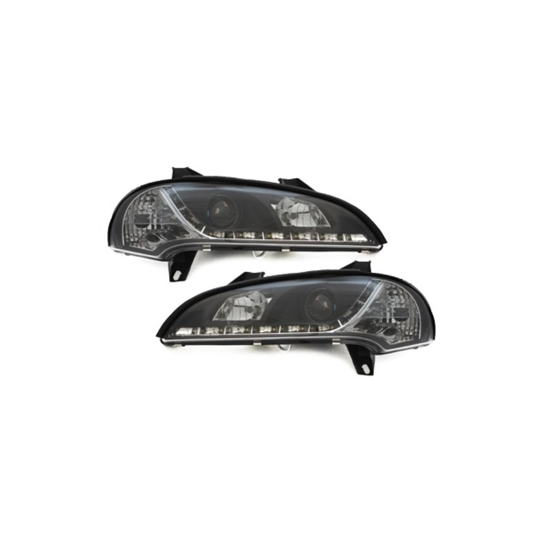 Tigra A. Sort Dayline Forlygtest H7-H1. LED Positionslys. 1994-2000