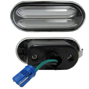 Ford - Seat - VW LED sidblink Sort / Rgfarvet Oval  