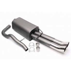 VW Bora Sedan. 1.4 / 1.6 / 1.8 / 1.8T / 1.9TDI / 2.0 / 2.3 V5. Sports bagpotte 2x76mm DTM.<br>08.1996 -06.2003