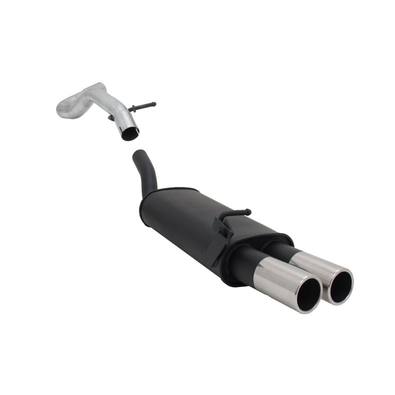 Audi A3 / Leon I / Golf 4. 1.4 / 1.6 / 1.8 / 1.8T / 1.9TDI / 2.0 / 2.3 V5. Sports bagpotte 2x76mm Lige afgang. 08.1996 -06.2003