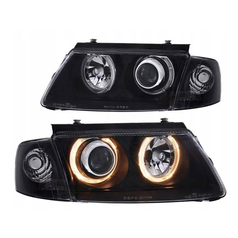 Passat Xenon look Angel eyes H7-H7 Sort forlygtest 10.1996-11.2000