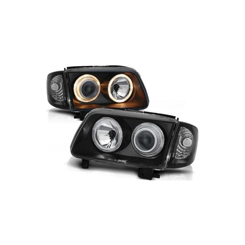 Polo 6N/2 Angel eyes Sort forlygtest H7+H7 10.1999-12.2001