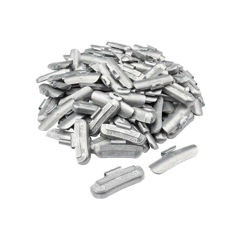 Slv afbalancerings bankeklods til stlflg 50 stk a 30g