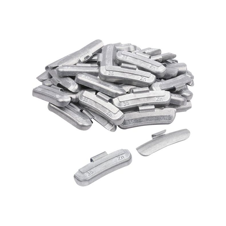 Slv afbalancerings bankeklods til stlflg 50 stk a 35g