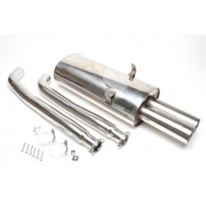 BMW E36 Sedan/Coupe 325-328 Rustfri Sports Udstdningsst. 2x76mm