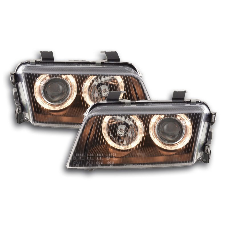 Audi A4 B5 8D Angel Eyes sort forlygtest Pre:  D2S / H7 1995 -1999 (KUN 1 st p lager)