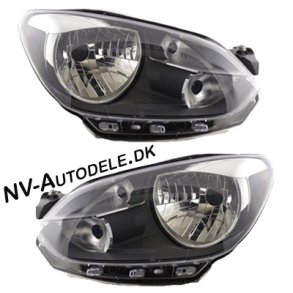 VW Up! Sort 2011-Frem Sort forlygtest venstre og hjre