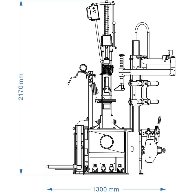 Dkmaskine 12"~32" Fuldautomatisk, pneumatisk lsning og med justerbar hastighed (IT)