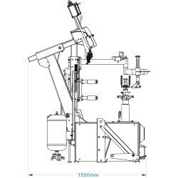 Dkmaskine 12"~32" Fuldautomatisk, pneumatisk lsning og med justerbar hastighed (IT)