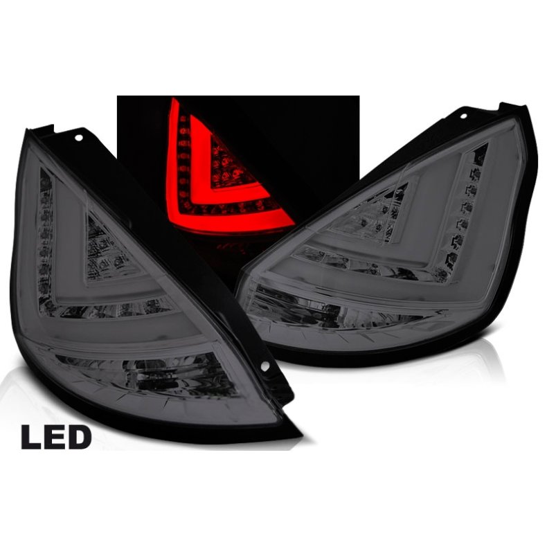 FORD FIESTA MK7 12-16 LED Baglygter Krom/Klar.