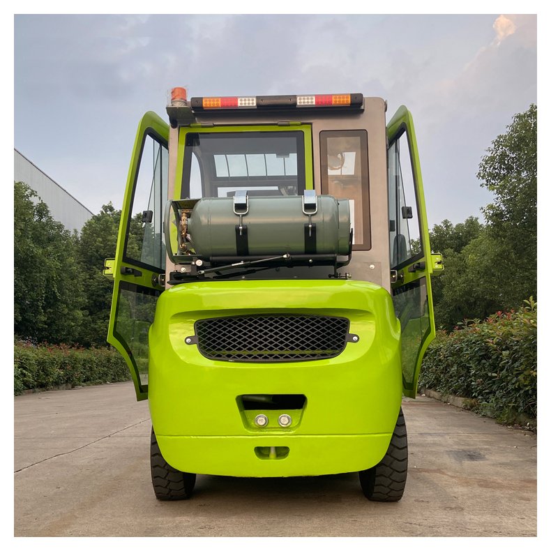 Gaffeltruck gas 2500 kg, Triplex mast 4500 mm med kabine