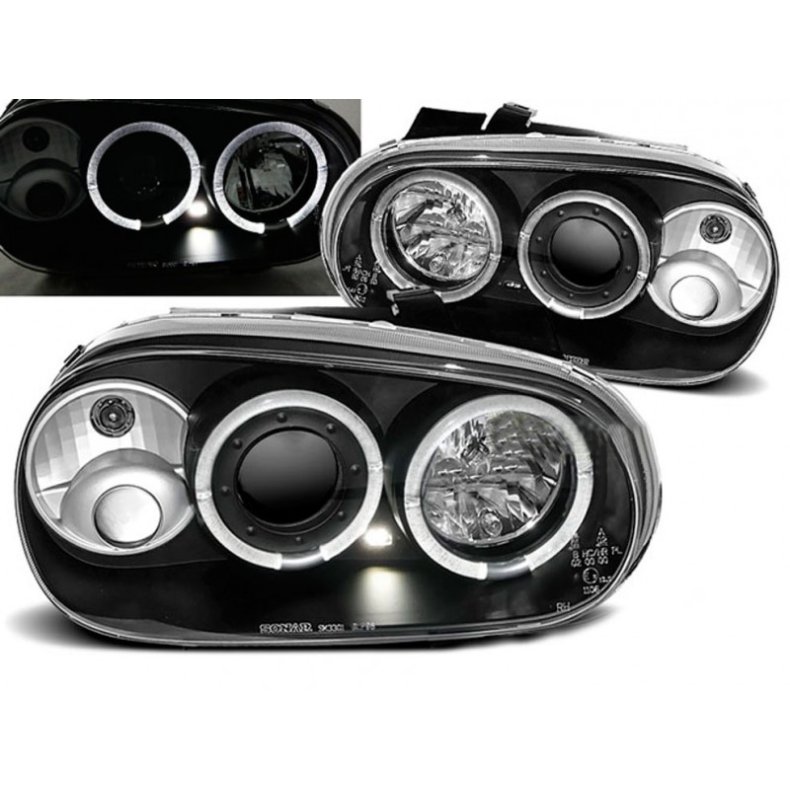 Golf IV RS Angel eyes sort forlygtest H7-H1-H3 (m/tgelys) 09.1997-2004