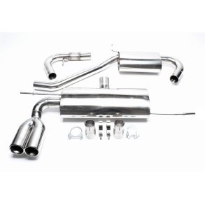 Golf 5 & Audi A3 8P (Ikke Stationcar) 1,4 / 1,6 / 1,8 / 2,0 / 1,9 TDI / 2,0 TDI<br>Rustfri Sports Udstdningsst. 2x76mm