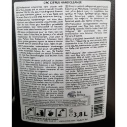 CRC Hndrens, Citrus Gul 3,8L med Pumpe