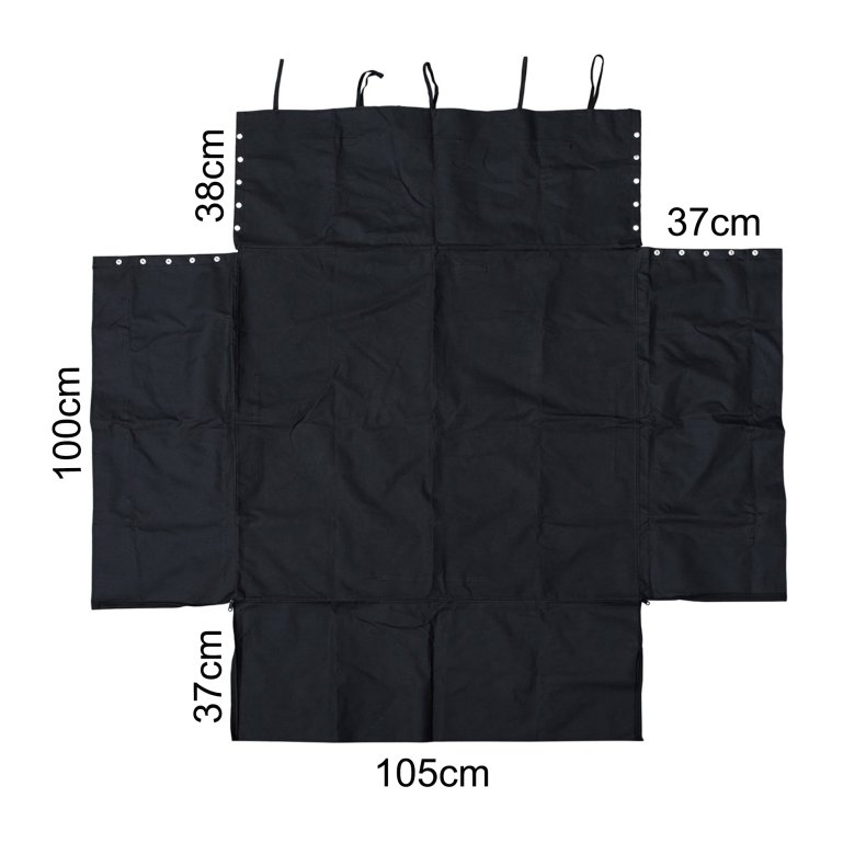 Hundet�ppe til bagagerummet - Gulvm�l: 105 cm x 97 cm Sidem�l 37 cm