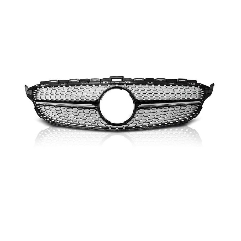 MERCEDES C-KLASSE W205 14-FREM. C450 AMG STYLE CHROME - BLACK KLLERGITTER