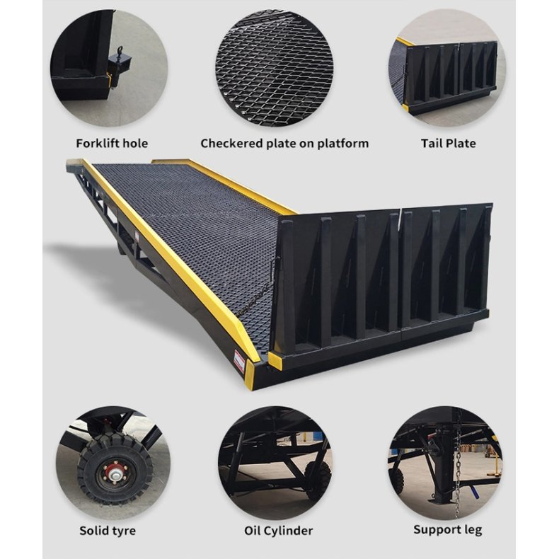 Mobil lsserampe, truckrampe 8000 kg