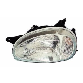 Corsa B Venstre forlygte H4 Manuel justering 09.1993-09.2000