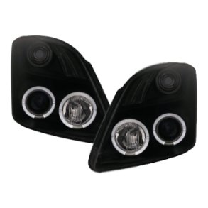 Suzuki Swift. 2005->><br>Forlygter, Angel Eyes Sort, DE linse H1-H1.