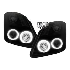 Suzuki Swift. 2005-Frem Forlygter, Angel Eyes CCFL sort, DE linse H1-H1.