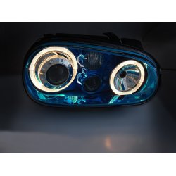 VW GOLF 4 09.97-09.03 Forlygter angel eyes blue-look H7-H3