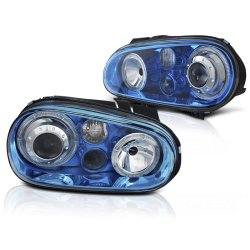 VW GOLF 4 09.97-09.03 Forlygter angel eyes blue-look H7-H3