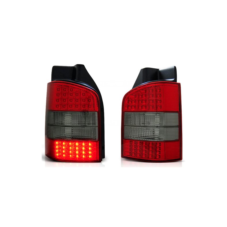 VW-T5. LED rd/gr baglygtest (model med bagklap) 07.2003-2009