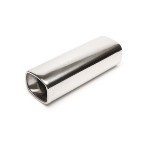 Universal halerr chrom Edelstahl 80mm Rektangulre, lige afgang (300mm lang)